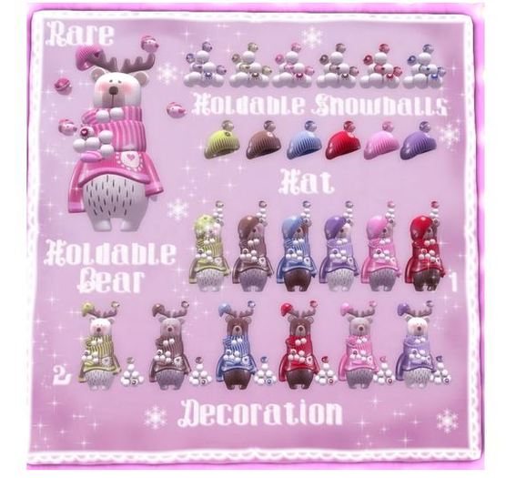 * Lil Polar Bear * Pink Decoration 1