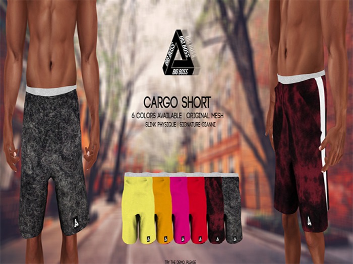 [BIG BOSS] - Cargo Shorts *Red