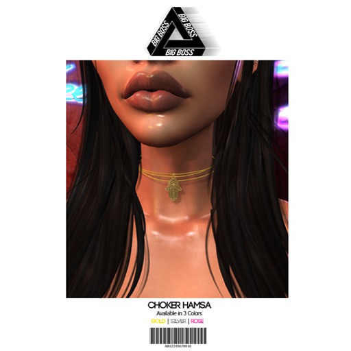 [BIG BOSS] - Choker Hamsa *Silver