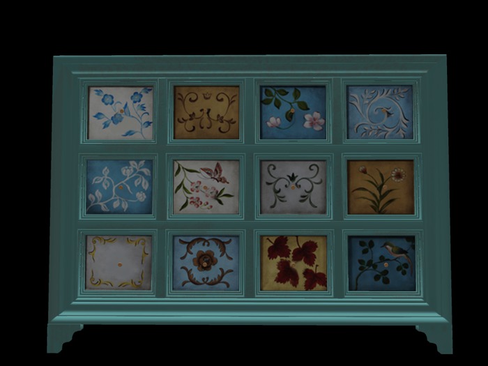 Romantic cabinet.