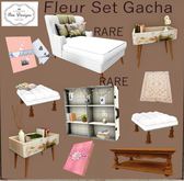 .:Bee Designs:. Fleur Set Gacha Ottoman 1