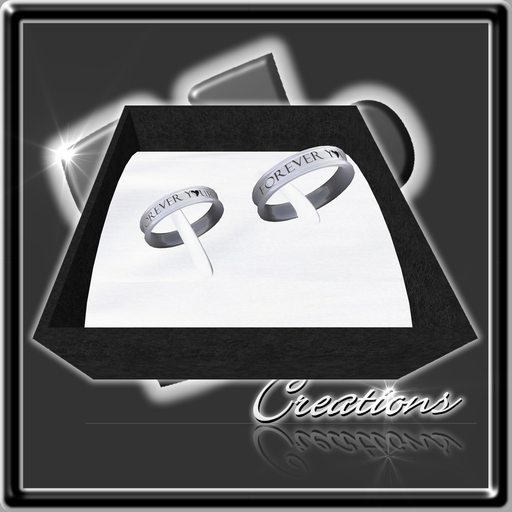 Partner Rings Premium Steel Forever Yours / Friendship / Bling / Sculpted / Engraved