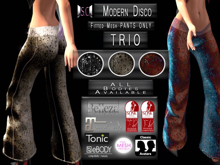 .:S.C:. Modern Disco TRIO - Pants - Grunge