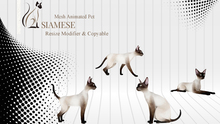 G&T Siamese Mesh Animated Cat