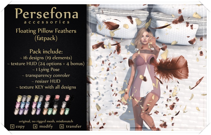 Persefona Floating Pillow Feathers (fatpack)