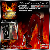 !Drakke! "Heart and Soul" Knee High Boots (Dark Red)