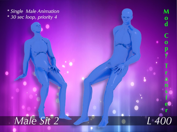Male Sit 2 - Single Animation