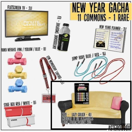 RARE - AsteroidBox. New Year - Lazy Couch