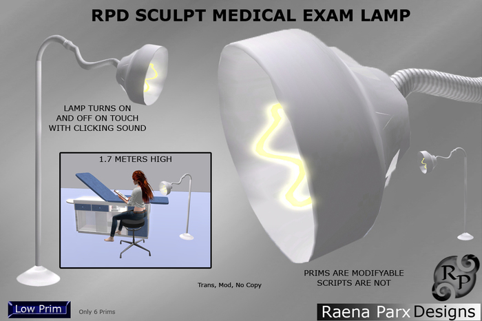 *RPD* Medical Exam Lamp_by Raena Parx Designs