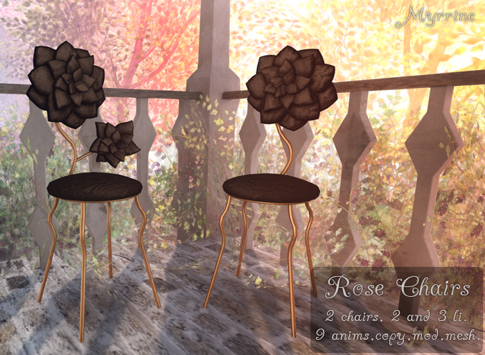 Roses chairs - brown 