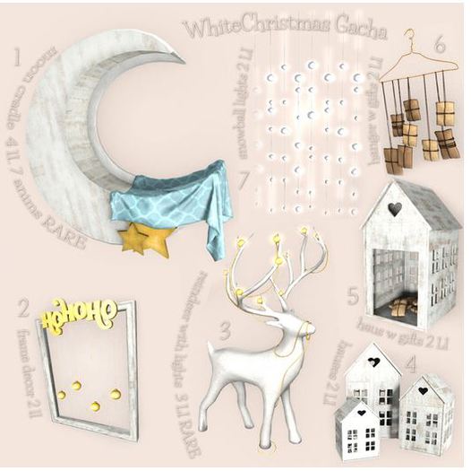 WhiteChristmas Gacha - haus with gifts