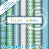 FULL PERM Blue Green Fabric Texture Set - Seamless