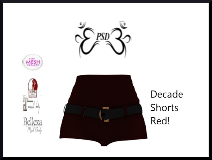 PSD! Decade Shorts Red
