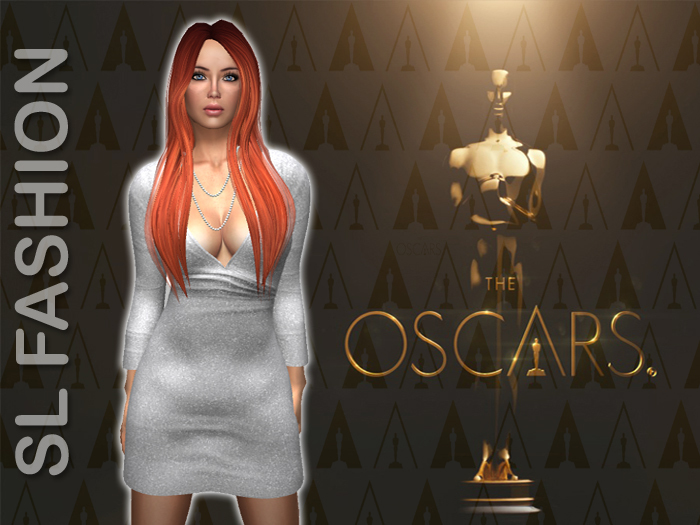 Deep Neck Mini dress White