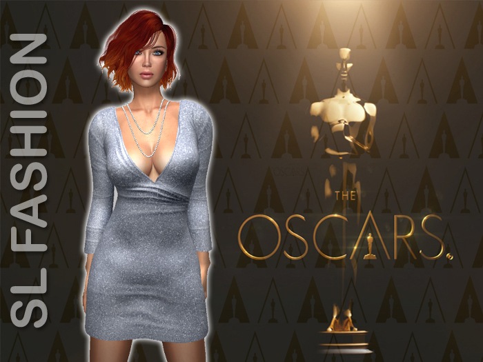 Deep Neck Mini dress Snow