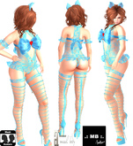 .: MB :. Kitty with bow, ears & boots ~ light blue ~ maitreya