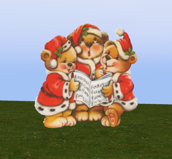 christmas bears singing animated gif