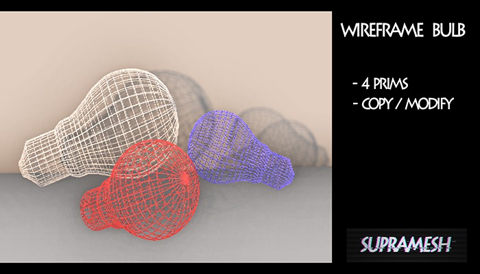 SUPRAMESH wireframe bulb 