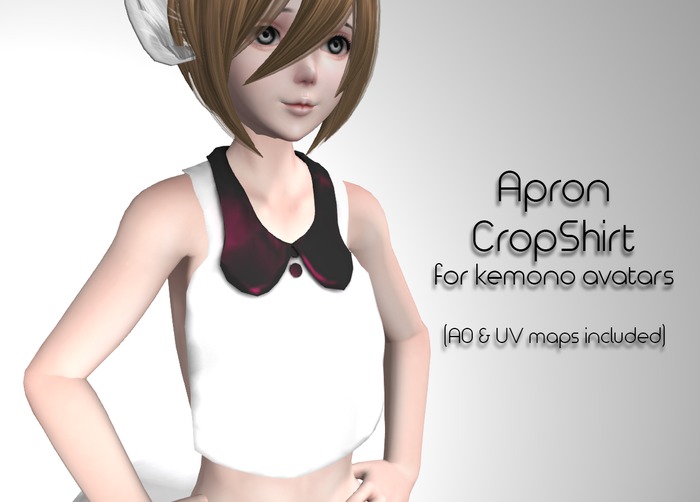 LMF Kemono Apron Crop Shirt