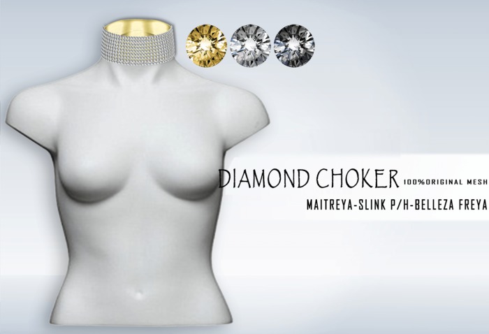 iS Diamond Choker GOLD