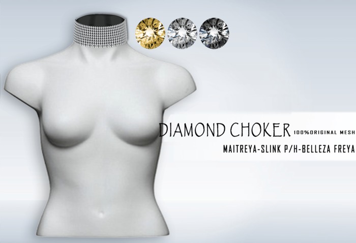 iS Diamond Choker BLACK