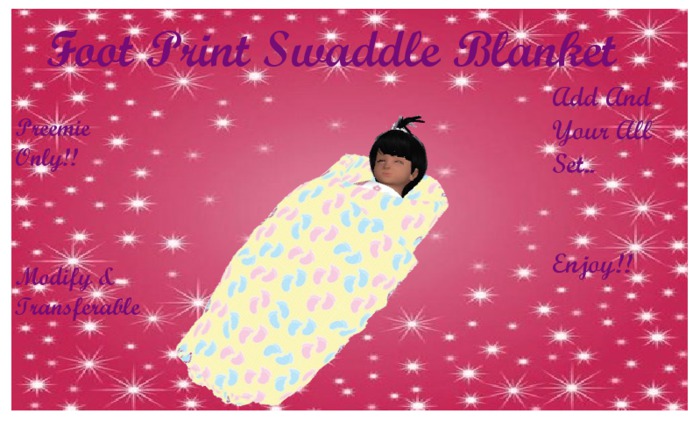 Foot Print Swaddle PREEMIE
