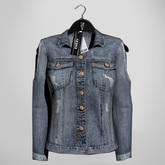 Emery Punisher Denim jacket Fade Blue