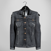 Emery Punisher Denim Jacket Smoke