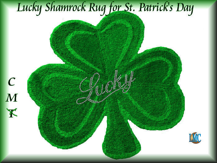 St. Patrick's Day Lucky Shamrock Rug