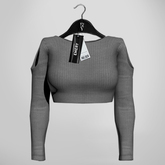 Emery Shape of U Top Gray