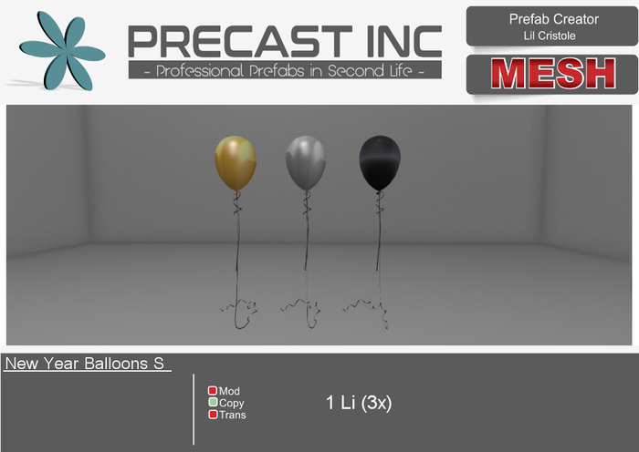 PreCAST Inc. - Party Balloons S