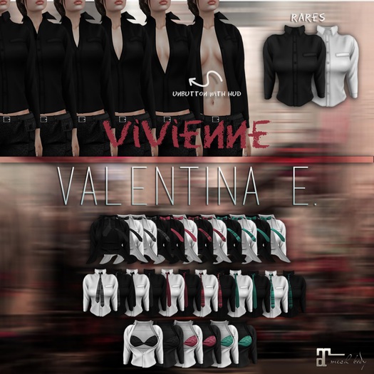 Valentina E. Vivienne Unbuttoned White RARE