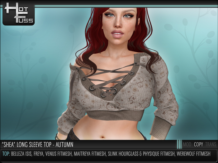 Hot Fuss "Shea" Long Sleeve Top - AUTUMN