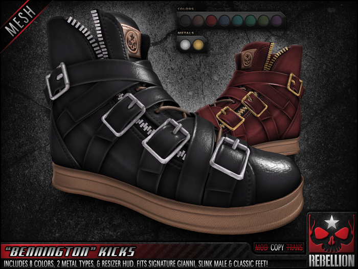 = REBELLION = "BENNINGTON" KICKS - DEMO