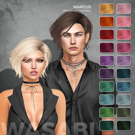 Wasabi // Marcus Mesh Hair - Fireworks