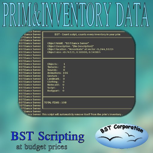BST Scripting - Prim Inventory Data