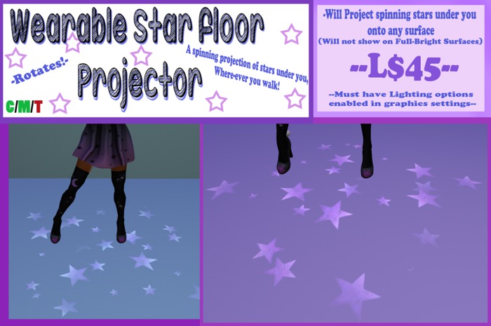 Wearable Star Floor Projector