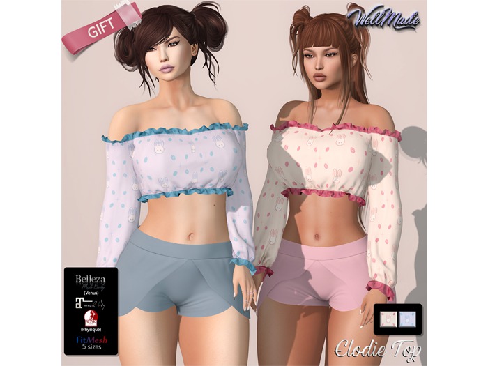 [WellMade] Elodie Top - DOLLARBIE!