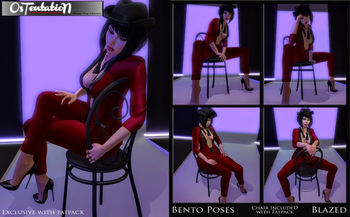 * OsTentatioN * BENTO Poses SET Blazed (Unpacker WEAR ME)