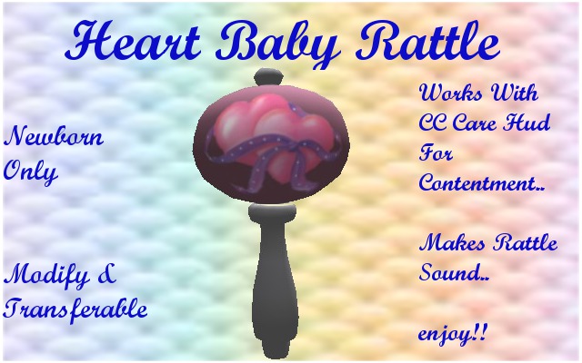 Heart Baby Rattle NEWBORN