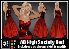 AD High Society Red Gown