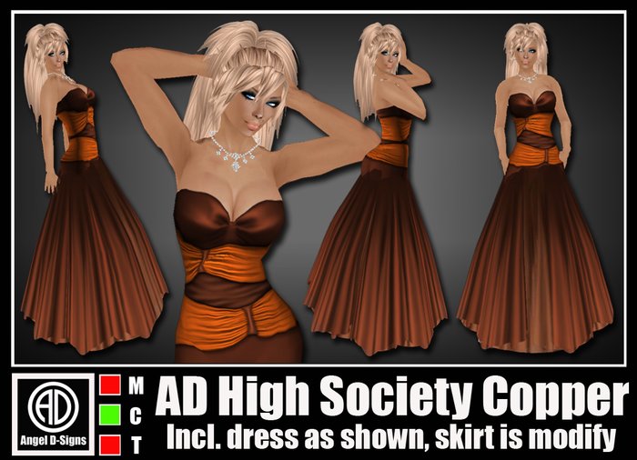 AD High Society Copper Gown