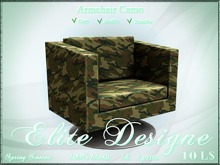 Armchair camo