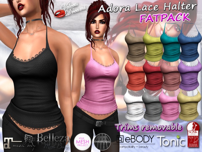 -VD- Adora Lace Halter - Fatpack BOXED