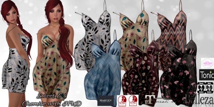 Sweet E's Pattern Chemise with HUD