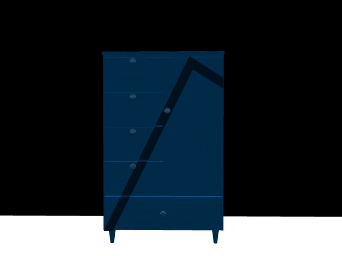Armoire blu