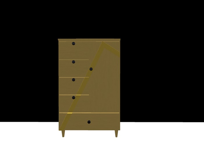 Armoire yellow
