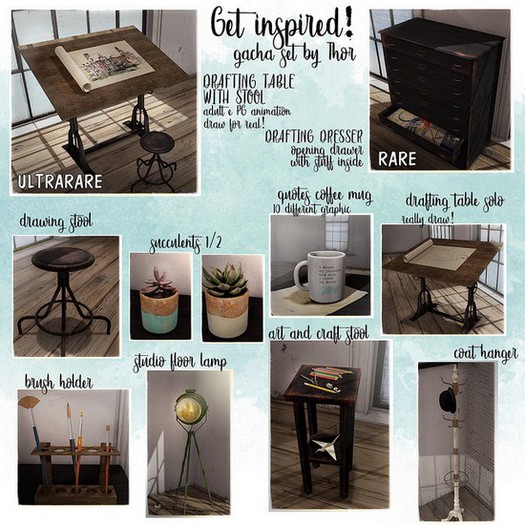 ..::THOR::.. Get Inspired! - Drafting Dresser - RARE