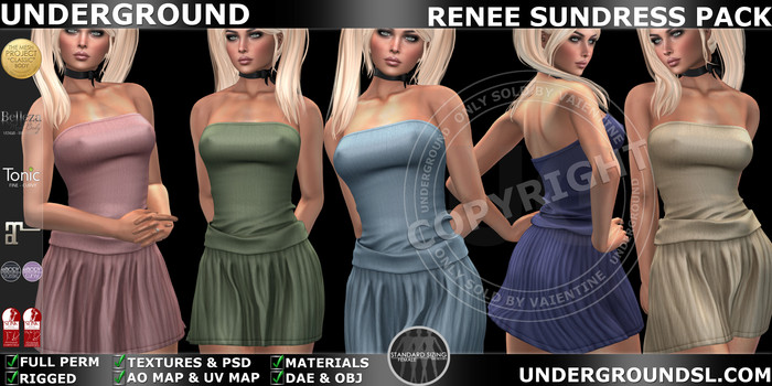 [UG MESH] RENEE SUNDRESS PACK MPD