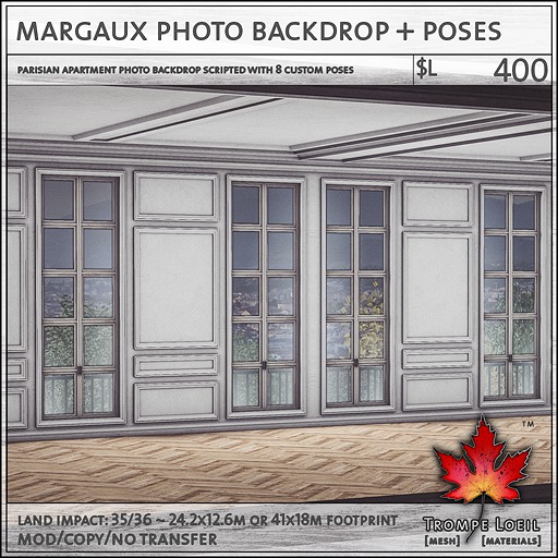 Trompe Loeil - Margaux Photo Backdrop [mesh]